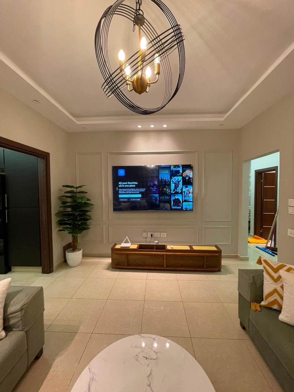 Family living room entertainment area